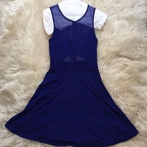 Blue Mesh and Cutout Urban Outfitters Dress